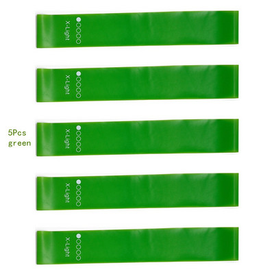 5 vnt. / rinkinys Jogai atsparios guminės juostos, išplečiamieji diržai, kultūrizmo, kūno rengybos įranga, pilateso sporto treniruotės, treniruotės, elastinės juostos