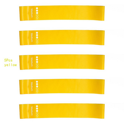 5 vnt. / rinkinys Jogai atsparios guminės juostos, išplečiamieji diržai, kultūrizmo, kūno rengybos įranga, pilateso sporto treniruotės, treniruotės, elastinės juostos