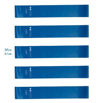 5 vnt. / rinkinys Jogai atsparios guminės juostos, išplečiamieji diržai, kultūrizmo, kūno rengybos įranga, pilateso sporto treniruotės, treniruotės, elastinės juostos