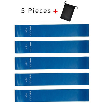 5 vnt. / rinkinys Jogai atsparios guminės juostos, išplečiamieji diržai, kultūrizmo, kūno rengybos įranga, pilateso sporto treniruotės, treniruotės, elastinės juostos