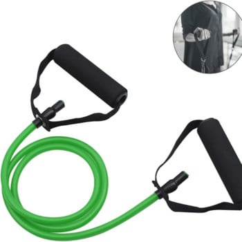 Ζώνες αντίστασης 5 επιπέδων με λαβές Yoga Pull Rope Elastic Fitness Exercise Tube Band για προπόνηση στο σπίτι Προπόνηση δύναμης