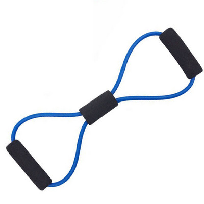 8 Word Fitness Yoga Bandă elastică TPE Rezistenta la gingii Benzi de cauciuc Fitness Fitness Equipment Expander Antrenament Sală de exercițiu Tren