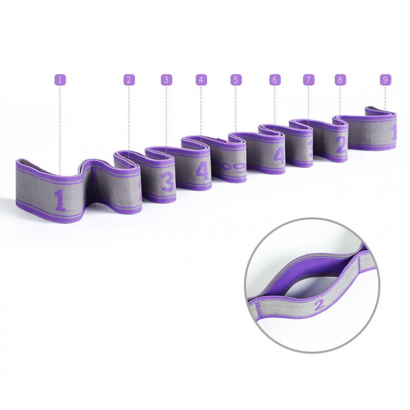 Remen za vuču za jogu, poliester, lateks, elastična traka za istezanje za latinske plesove, omča za jogu, pilates, teretana, fitness, otporne trake za vježbanje