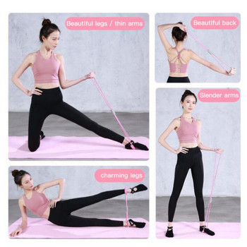 8 Word Chest Expander Rope Resistance Bands Yoga Fitness Resistance Workout Muscle For Exercise Fitness Λαστιχένιες ταινίες
