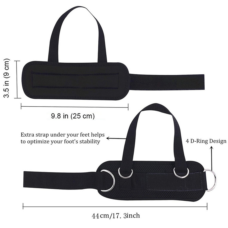 Fitness Coaps Glute Exerciții Manșete căptușite pentru glezne Accesorii Curele pentru gleznă cu inel în D ajustabil Sală de gimnastică cu curea pentru picioare Mașină cu cablu