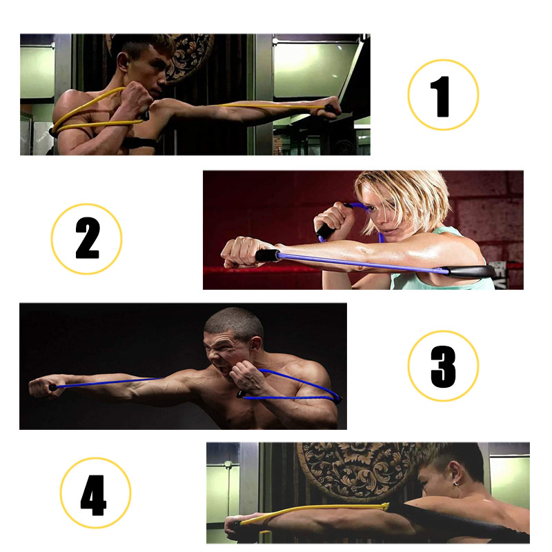 Šešėlinio bokso pasipriešinimo juostos Guminės greičio treniruotės Tempimo virvė Muay Thai karatė rankų jėgos treniruotės treniruotėms namuose