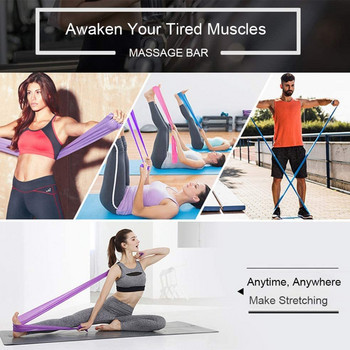 Устойчиви ластици Йога Пилатес Стреч Лента Excercise Loop за Gym Butt Legg Training Home Workouts Tool