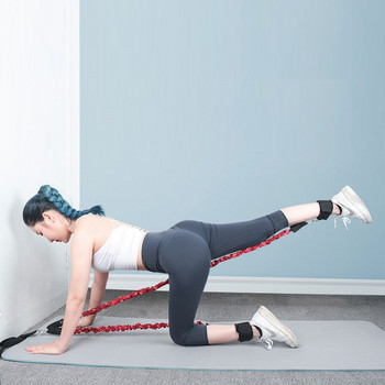 Booty Training Resistance Band Leg Hip Power Strengthen Pull Rope Belt System Кабелна машина Фитнес зала Домашна тренировка Фитнес оборудване
