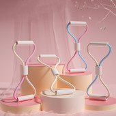 Kuuma jooga vastupanupaelad 8 sõnaga rindkere laiendaja jõusaali treeninguid lihaseid treenivad kummist elastsed ribad sporditreeninguteks