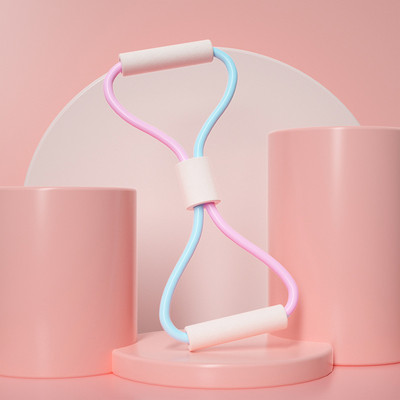 Kuuma jooga vastupanupaelad 8 sõnaga rindkere laiendaja jõusaali treeninguid lihaseid treenivad kummist elastsed ribad sporditreeninguteks