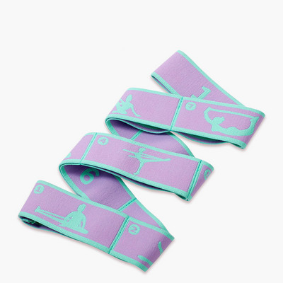 Jooga tõmbamisrihma rihm polüester lateks elastne ladina tantsu venitusbänd Loop jooga pilatese jõusaali treeningu vastupidavusribad