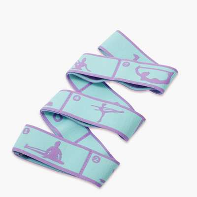 Jooga tõmbamisrihma rihm polüester lateks elastne ladina tantsu venitusbänd Loop jooga pilatese jõusaali treeningu vastupidavusribad