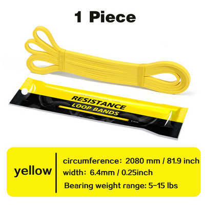 Kompleti otpornih traka od prirodne gume od 208 cm Elastične trake za jogu/fitnes snagu Pilates Fitness oprema Ekspander za treniranje Unisex