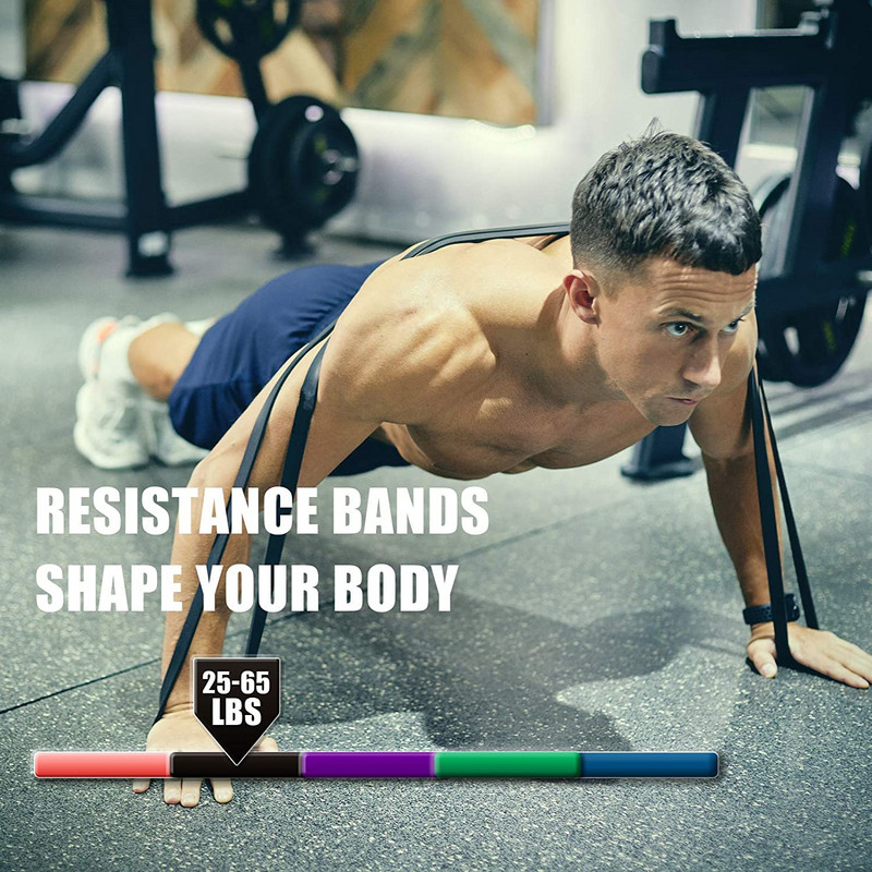 Kompleti otpornih traka od prirodne gume od 208 cm Elastične trake za jogu/fitnes snagu Pilates Fitness oprema Ekspander za treniranje Unisex