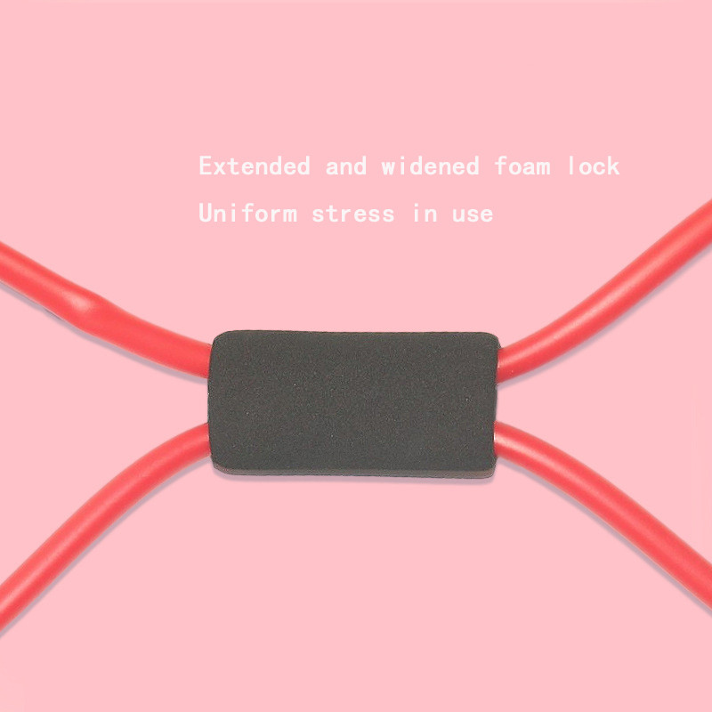 Hot Yoga Gum Fitness Rezistență 8 cuvinte piept Expander frânghie antrenament musculare benzi elastice de cauciuc pentru exerciții sportive