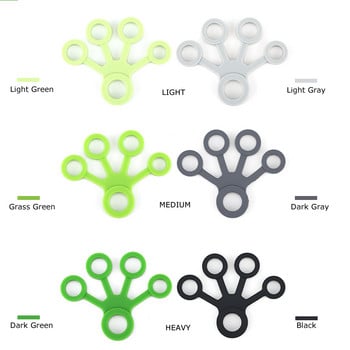 YOUGLE Finger Hand Grip Silicone Ring Gripper Strengthener Προπονητής γυμναστικής Αντοχής ζώνη Fitness Expander Φορείο 3 επιπέδων