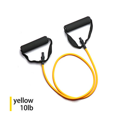 Benzi de rezistență cu 5 nivele cu mânere Antrenament Exercițiu Tub bandă Trage frânghie Fitness Benzi elastice Antrenamente Echipament de forță