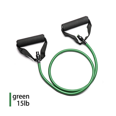 Benzi de rezistență cu 5 nivele cu mânere Antrenament Exercițiu Tub bandă Trage frânghie Fitness Benzi elastice Antrenamente Echipament de forță