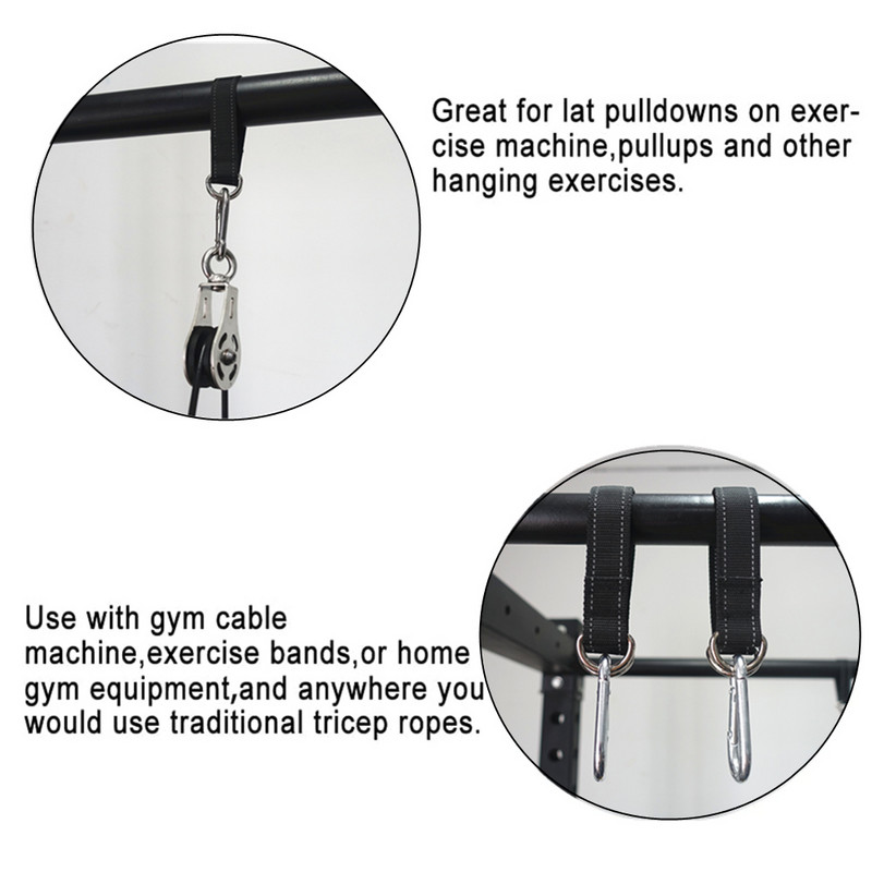 2 bucăți 440 lbs curele de agățat rezistente cu cârlig carabinier pentru leagăn de copac hamac fitness acasă gimnastică bandă de rezistență antrenament