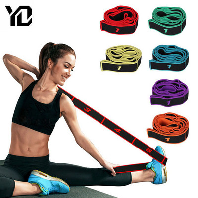 90*4cm Fitness Resistance Bands Polyester Latex Elastic Bands Latin Dance Stretching Band Yoga Pilates Gym Fitness Equipment