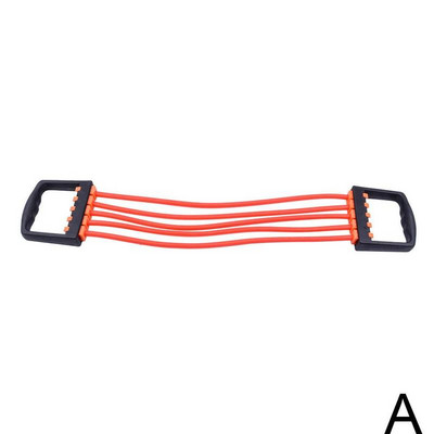 Professionaalne vastupanu rindkere laiendaja, tugev kaabliriba tõmbaja, treeningkann, eemaldatav 5 latekstoruga vedrutrenažöör