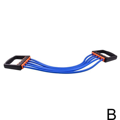 Professionaalne vastupanu rindkere laiendaja, tugev kaabliriba tõmbaja, treeningkann, eemaldatav 5 latekstoruga vedrutrenažöör