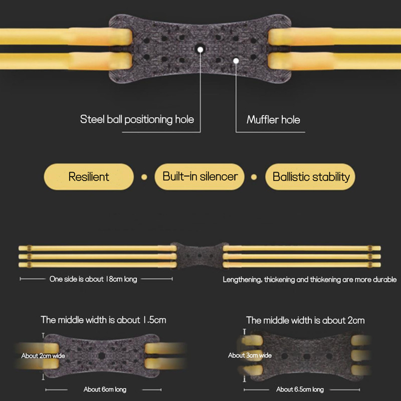 Vânătoare Tragere praștie din latex natural tub din cauciuc bandă sling shot piese catapultă echipament elastic bungee