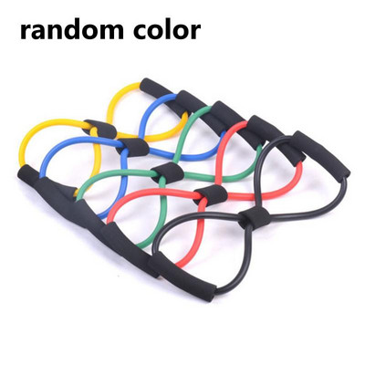 4-тръбен фитнес еластично въже за дърпане, педал, тяло, тънко съпротивление за йога, многофункционални ленти, тренировъчни латексови ленти, фитнес, упражнения
