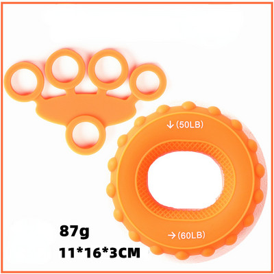 Silikoonist käepideme seade Sõrmeharjutus Kätetugevdaja Kanderaam Kätetreener Taastusravi Treeningvarustus Lihastööriist