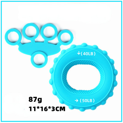 Silikoonist käepideme seade Sõrmeharjutus Kätetugevdaja Kanderaam Kätetreener Taastusravi Treeningvarustus Lihastööriist