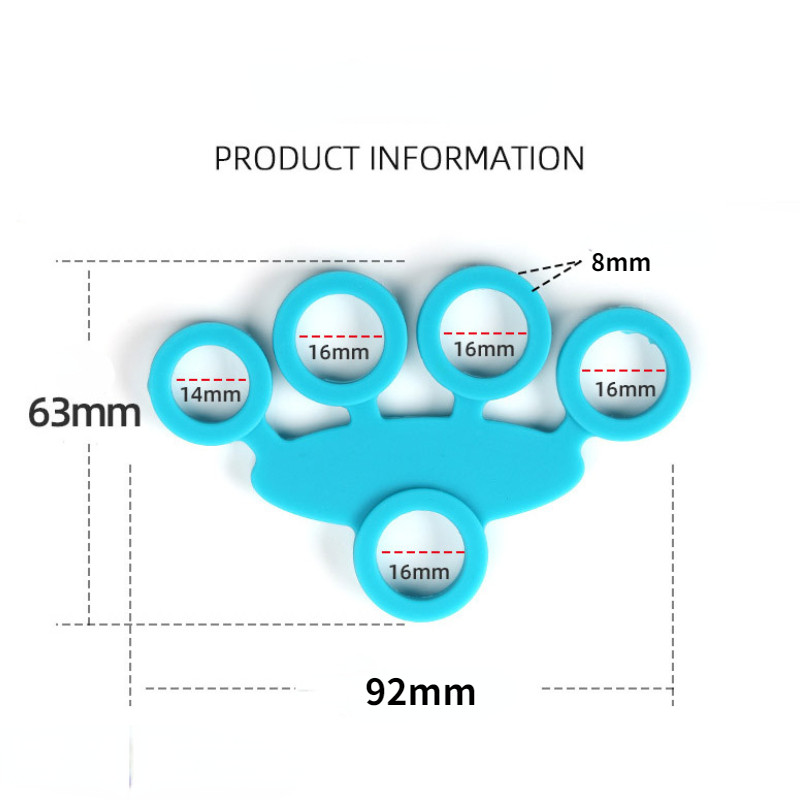 Silikoonist käepideme seade Sõrmeharjutus Kätetugevdaja Kanderaam Kätetreener Taastusravi Treeningvarustus Lihastööriist