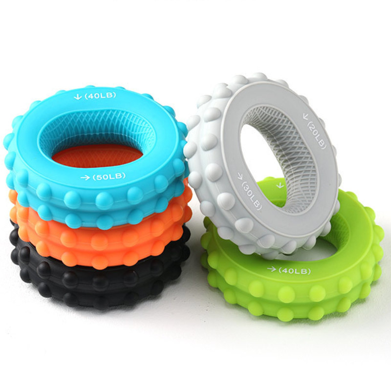 Silikoonist käepideme seade Sõrmeharjutus Kätetugevdaja Kanderaam Kätetreener Taastusravi Treeningvarustus Lihastööriist