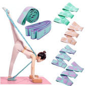 Banda de rezistență pentru slăbire, centură de întindere auxiliară pentru yoga, pentru antrenament latin pentru adulți, benzi elastice pentru începători, Pilates, multifuncțional