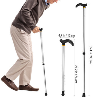 Бастуни за ходене Мъжки бастуни Сгъваеми регулируеми сгъваеми пръчки за възрастни Алуминиеви пръчки за възрастни хора Стоящи трекинг