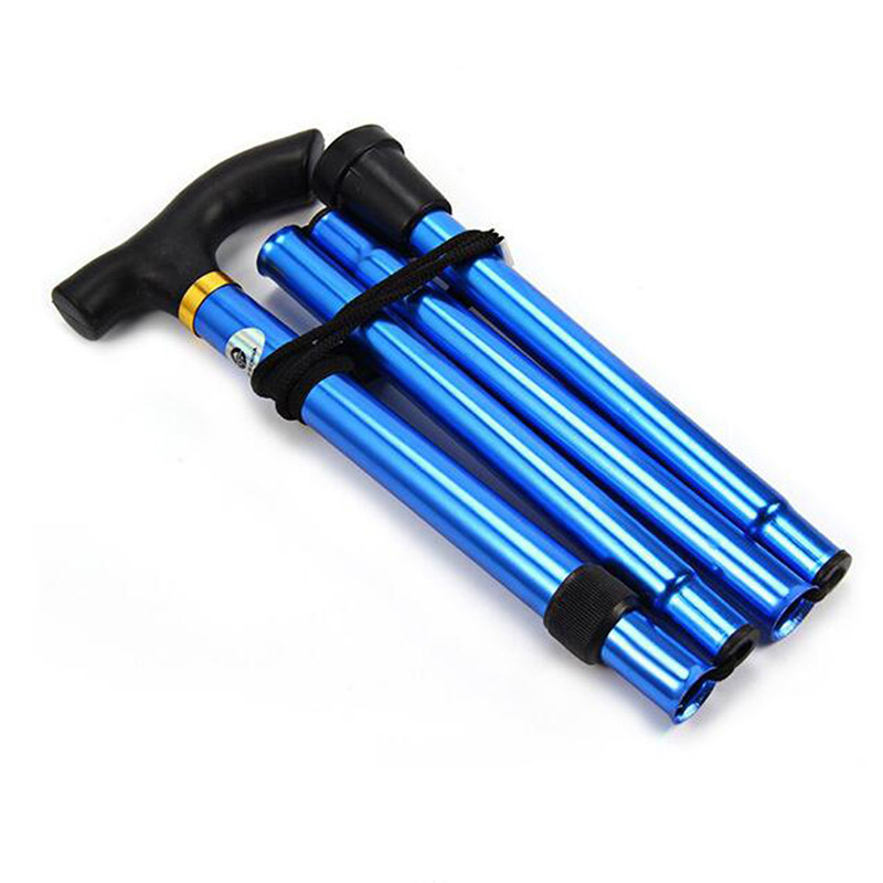 Reguliuojamos vaikščiojimo lazdos Žygio lazdos Aliuminio lydinio Metalo Sulankstomas lazdos ramentai Pagyvenusiems žmonėms Žygio lazdos