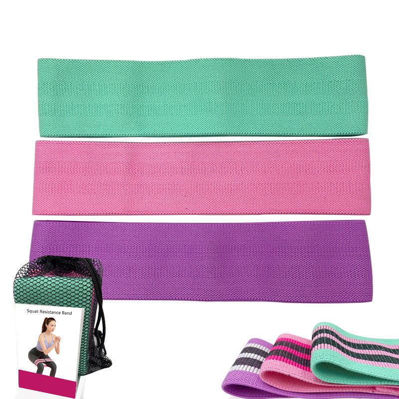 Libisemiskindlad puuvillased saapad Fitnessi takistusribad Unisex booty puusarõngas aas Rullitav harjutus Treeningpaelad kangast elastne riba