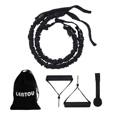 Ζώνες άσκησης αντίστασης φυσικής κατάστασης Άγκυρα πόρτας σετ μυϊκής λαβής με σχοινί για εξοπλισμό προπόνησης κοιλιακών με κύλινδρο AB