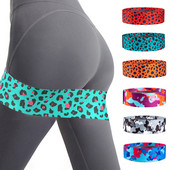 Roheline Leopard Print Fitness Resistentsuspaelad Komplekt Booty Bands Red Handy Jõusaali aksessuaarid Parajooga ja Pilatese Kodune jõusaalivarustus