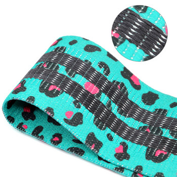 Green Leopard Print Fitness Resistance Bands Set Booty Bands Red Handy Gym Accesorios Para Yoga y Pilates Εξοπλισμός γυμναστικής για το σπίτι