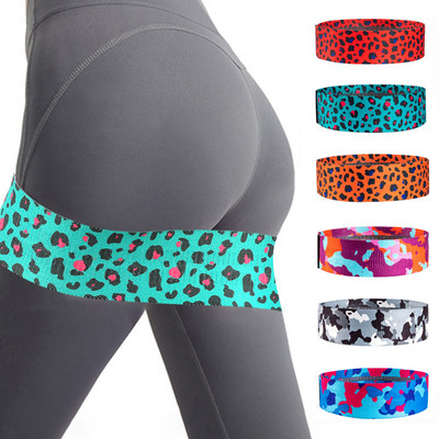 Green Leopard Print Fitness Resistance Bands Set Booty Bands Red Handy Gym Accesorios Para Yoga y Pilates Εξοπλισμός γυμναστικής για το σπίτι