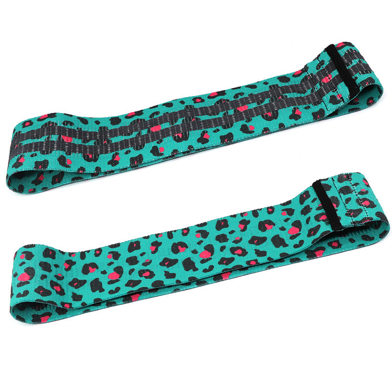 Roheline Leopard Print Fitness Resistentsuspaelad Komplekt Booty Bands Red Handy Jõusaali aksessuaarid Parajooga ja Pilatese Kodune jõusaalivarustus