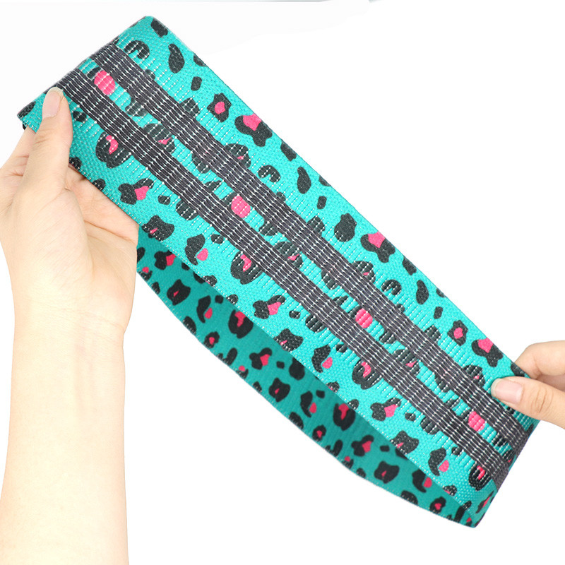 Roheline Leopard Print Fitness Resistentsuspaelad Komplekt Booty Bands Red Handy Jõusaali aksessuaarid Parajooga ja Pilatese Kodune jõusaalivarustus