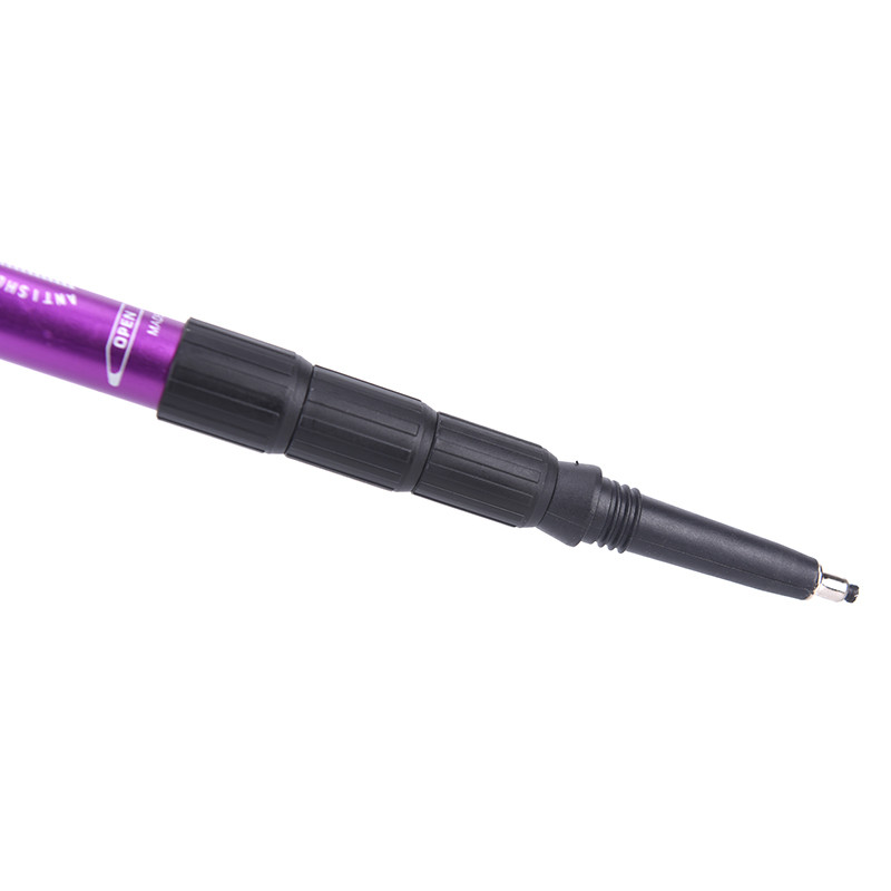 Anti-Shock šiaurietiško ėjimo lazdos Teleskopinės žygio žygio lazdos Sulankstomos lazdos lazdos su guminiais antgaliais, apsaugomis