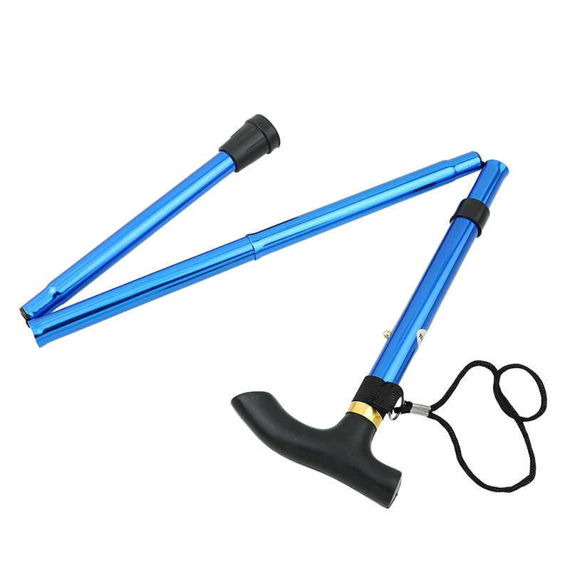 Jalutuskepid Alumiiniumisulamist ronimiskepp Neljaosaline teleskoopne kokkupandav ronimis- ja matkakepp Eakate kepp