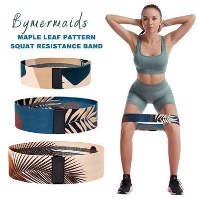 Bymermaids New Maple Leaf Pattern Trake za otpor Fitness Yoga Elastična traka Oprema za teretanu Vježba Hip Lifter Set elastičnih traka