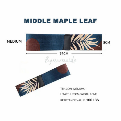 Bymermaids uued vahtralehemustrilised takistusribad Fitness Jooga elastne riba Jõusaalivarustus Treening puusatõstja elastse riba komplekt