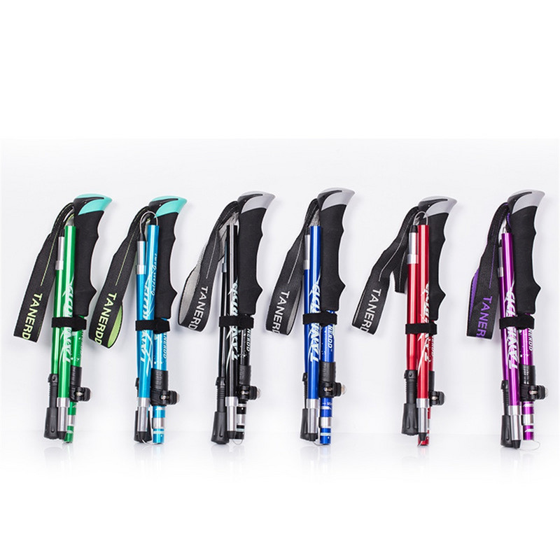 EVA käepidemega 4-osalised kokkupandavad jalutuskepid kepid Matkakepid Matkakepid Matkakepid Alpenstocki matkatarvikud 1 tk SES0046