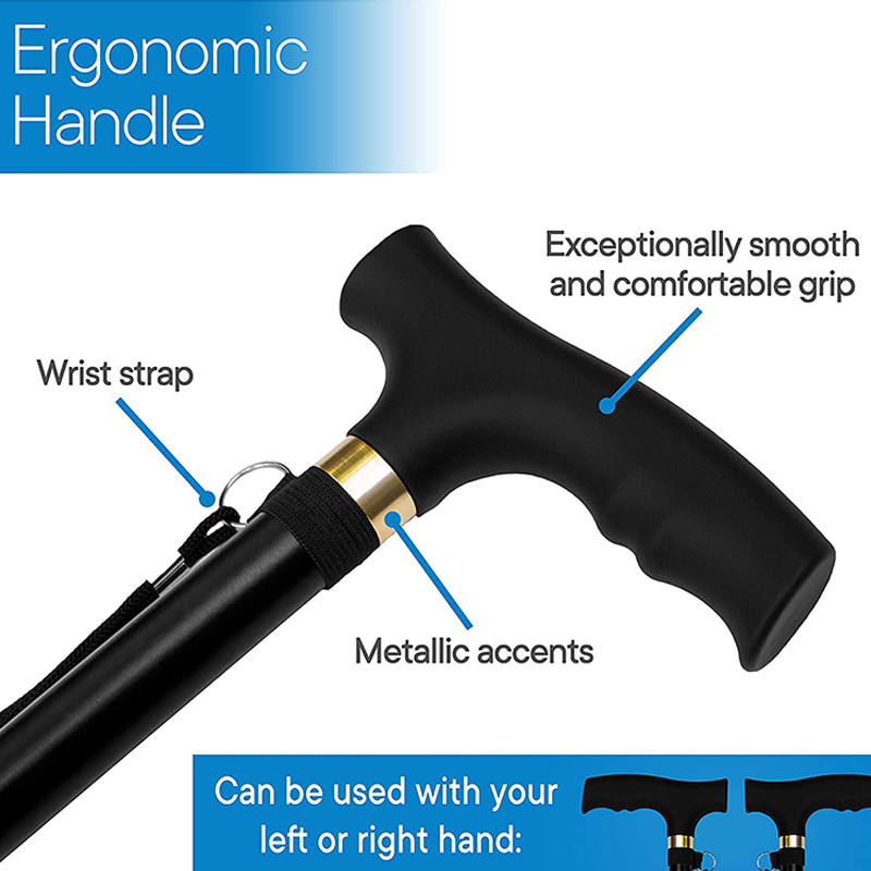 Sulankstomos vaikščiojimo lazdos Žygių lazdos takas Ultralight 4 sekcijų reguliuojamos lazdos, aliuminio lydinio lauko lazdos