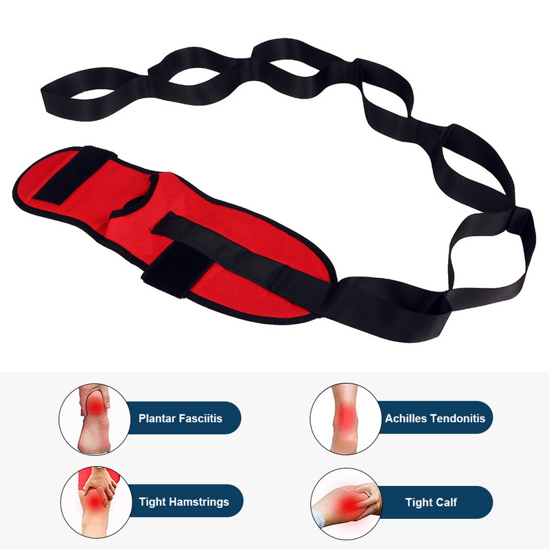 Új jóga rugalmasság nyújtó lábfeszítő heveder Ballet Cheer Dance gimnasztika edző jóga rugalmas láb nyújtó övhöz