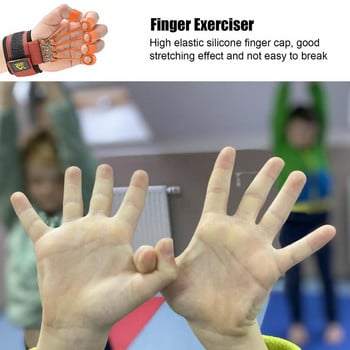 Finger Strengthener 5Pcs Elastic Silicone Finger Exerciser & Hand Strengthener Hand Grip Strengthener for Rock Climbers Tennis